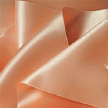 0422-205 Light Peach Double-Face Satin Ribbon, Sold by the yard - 3-5/8" Only