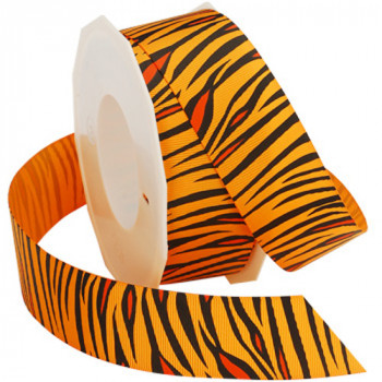 052 Tiger Grosgrain - Orange - 7/8" Sold by the 5 Roll 052 Tiger Grosgrain - Orange - 7/8" Sold by the 5 Roll