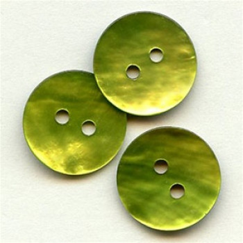 1005 Dyeable Agoya Shell Button - in 6 Colors and 3 Sizes