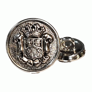 14064 Ant. Silver Blazer Button - 2 Sizes