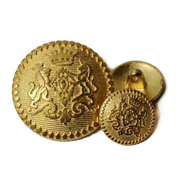 17-132 Matte Gold Blazer Button - 4 Sizes