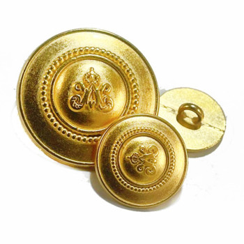 17-631 Matte Gold Blazer Button, 3 Sizes