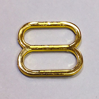 GM-014 Gold Metal Slider for Lingerie and Swimwear, 3 Sizes GM-014 Gold Metal Slider for Lingerie and Swimwear, 3 Sizes