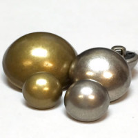 M-7240-Domed Metal Button - 8 sizes