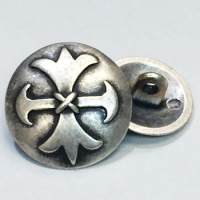 M-7825 -Antique Silver Celtic Cross Button - in 2 Sizes