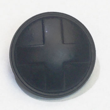 M-7866-Heraldic Cross Black Metal Button