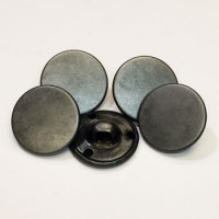M-7243-Pewter Flat Top Metal Button, Priced by the Dozen