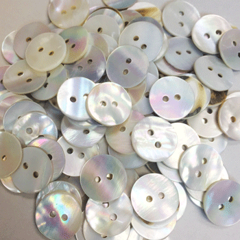SP-110D - Sea Shell Button - 10mm, 20mm - Sold by the Dozen