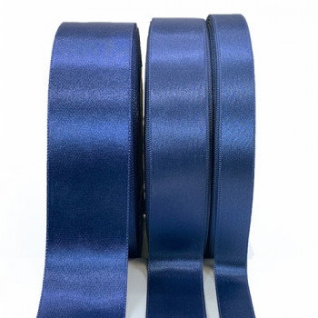 300 Col. 28 Blue  Stephanoise Double faced Satin 4 Sizes Sold by the yard