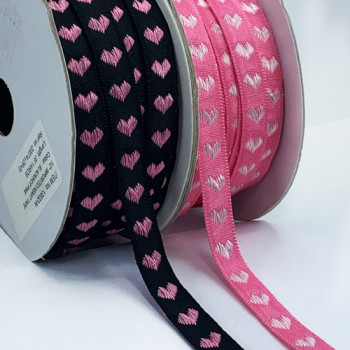 5-174 Heart Ribbon 2 Colors 1/2"Sold by the Yard