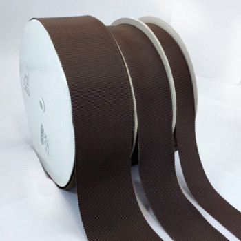 8000 Col. Brown 135  Petersham Grosgrain Ribbon, 9 Sizes - Sold by the Yard