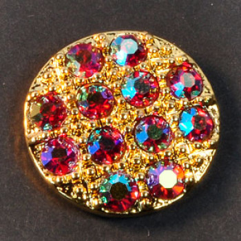 9411- AB Stones Gold and Ant. Gold Bases (6 Colors)