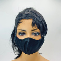 AF-251 Black Satin Protective Face Mask — Sold per piece, or in Packs of 5