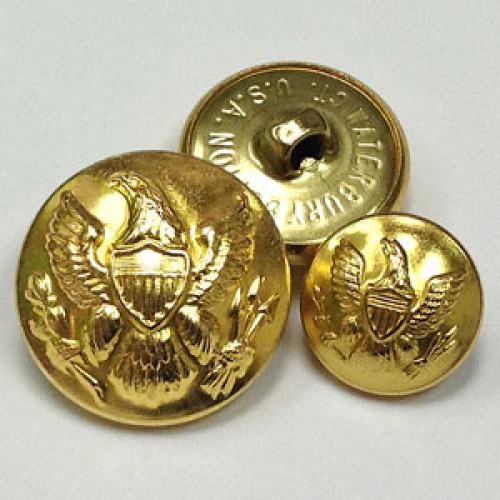 29960 Gold Blazer Button - 3 Sizes, Waterbury Buttons, Waterbury Buttons