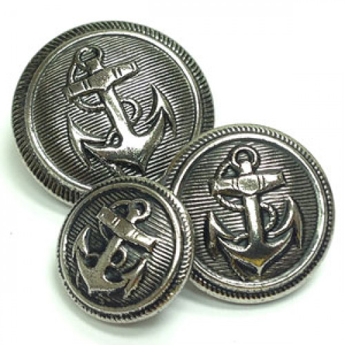 80046 ASL Anchor Blazer Button, Waterbury Buttons,