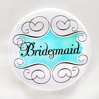 PBC-030 Bridesmaid Button, 2-1/4"