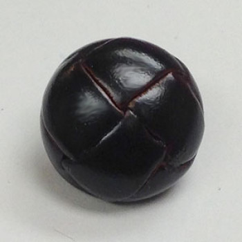 L-1365 Dark Antique Brown Leather Button, 5/8 inch 