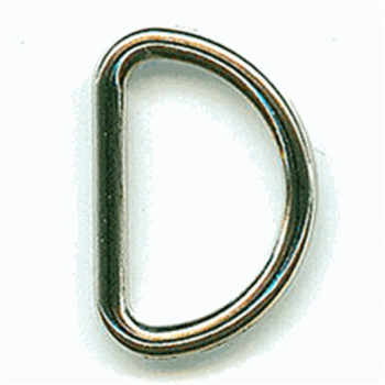 D-100 Silver D-Ring, 1"