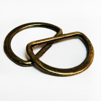 D-102 Antique Brass, 3/4 inch D-Ring -- Priced by the Dozen