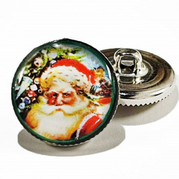 EPX313 Santa Claus Button 3/4"