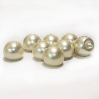 FB-6544 -  Ivory Full Ball Pearl Button, 2 Sizes - Priced by the Dozen