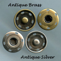 FSN-06 Jumbo Snap in Antique Silver or Antique Brass