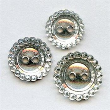 G-0648 Mirrored Glass Button - 4 Sizes