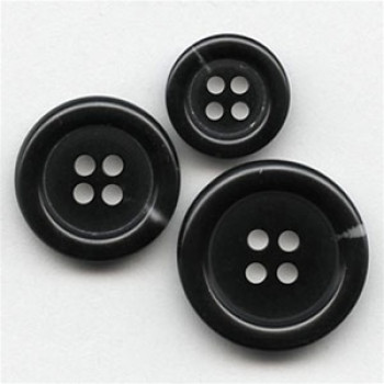 HNA-501- Black Suit Button - 3 Sizes