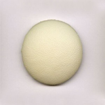 LL-1083 Cream Faux Leather Covered Button, 8 Sizes