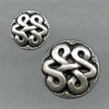 M-2040-Celtic Knot Metal Button, 2 Sizes M-2040-Celtic Knot Metal Button, 2 Sizes