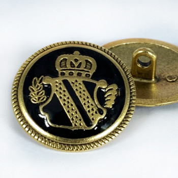 M-3215BK Antique Gold with Black Epoxy Coat Button, 1-1 /8" M-3215BK Antique Gold with Black Epoxy Coat Button, 1-1 /8"