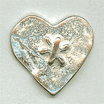M-7828-Metal Heart Button 
