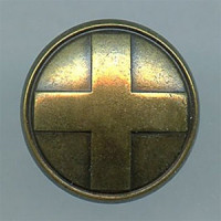 M-7865-Heraldic Cross Metal Button