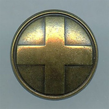 M-7865-Heraldic Cross Metal Button