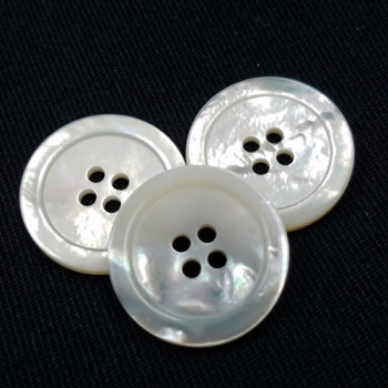 MPA-117D - 3/4", Mother of Pearl Shell Button, Sold by the Dozen MPA-117D - 3/4", Mother of Pearl Shell Button, Sold by the Dozen