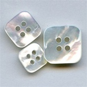MP-440-Square Mother of Pearl Button, in 3 Sizes