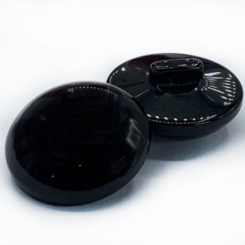 NV-1350 Hi-Dome Shinny Black Button, 1 1/8"