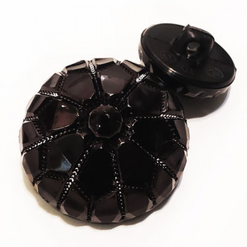 NV-1999 - Black Fashion Button, 3 Sizes NV-1999 - Black Fashion Button, 3 Sizes