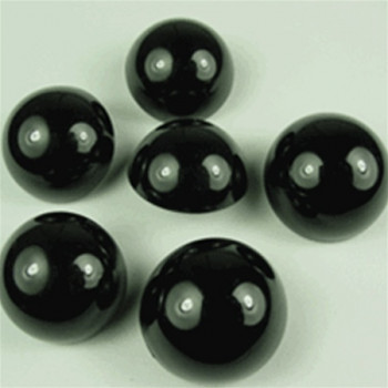 NV-1321-Hi-Dome Black Button, 3 Sizes