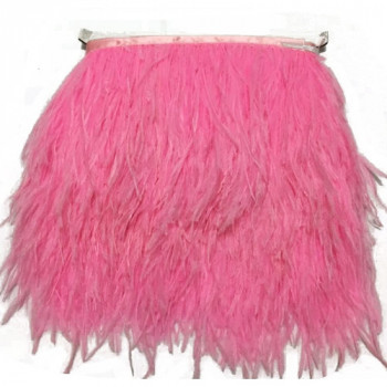 FEA-156 Pink Ostrich Feathers on Tape