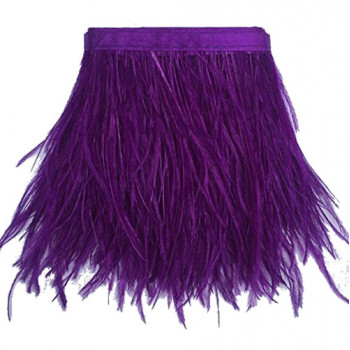 FEA-154 Purple Ostrich Feathers on Tape