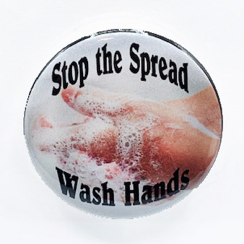 PBC-033 Wash Your Hands Button 2-1/4"