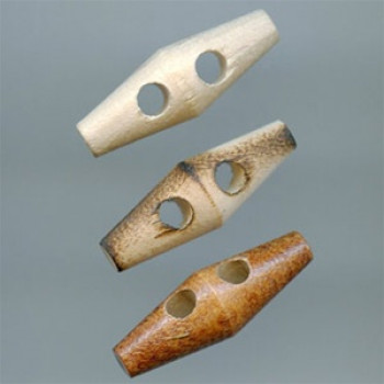 TG-102B  Wood Toggle, 1-1/2" - available in 3 colors