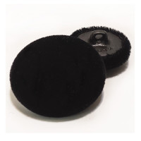 VE-1037-Black Velvet Button, 7 Sizes 