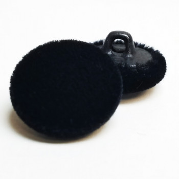 VE-1037A Black Velvet Blouse Button, Priced by the Dozen