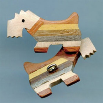 WD-240 RN-Scottie Dog Wood Button WD-240 RN-Scottie Dog Wood Button