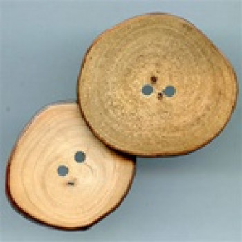 WD-0480 Wood Slice Button, One Size Only (52-55mm)