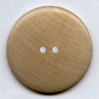 WD-494 - Large, Natural Wood Button, 1-3/4" 