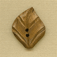WD-520-Carved Leaf Wood Button