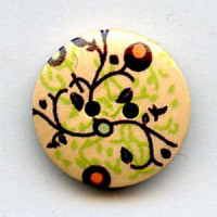 WDP-0045 Hand Painted Wood Button